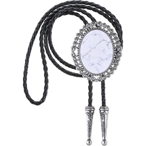Bolo Tie Leather Necktie, 022 - Picture 1 of 7